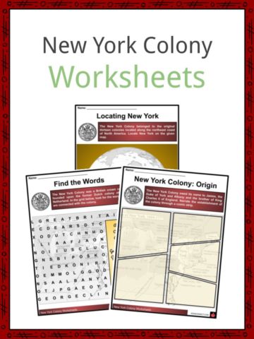 New York Colony Worksheets