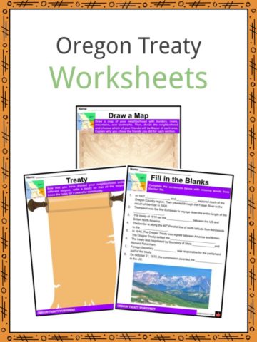 Oregon Treaty Worksheets