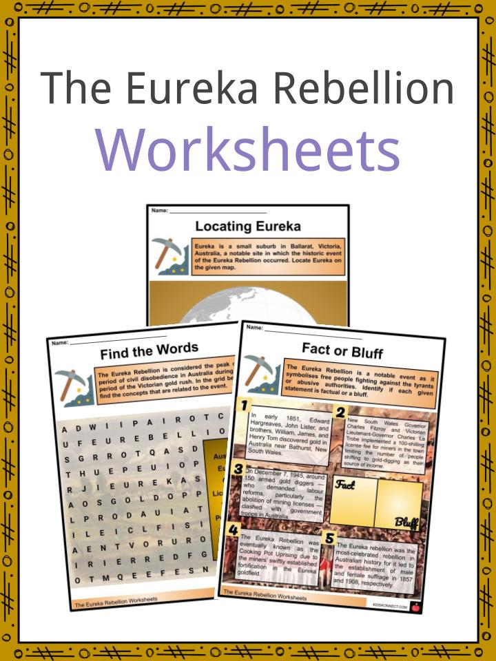 Eureka Rebellion Facts Worksheets Background Events