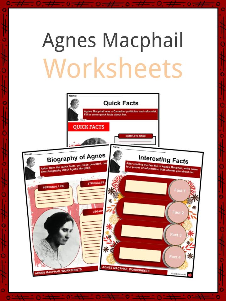 Agnes Macphail Worksheets