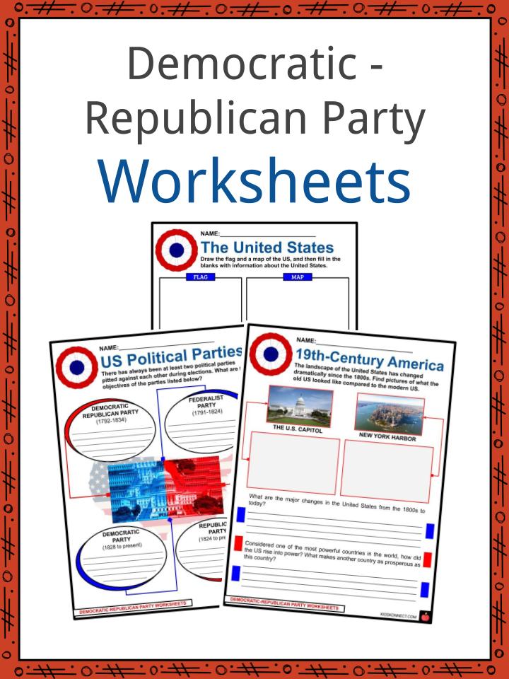Democratic Republican Party Facts And Worksheets For Kids