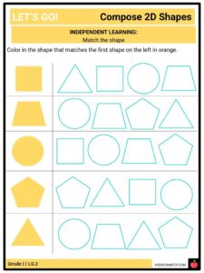 geometry compose 2d shapes ccss 1 g 2 facts worksheets for kids