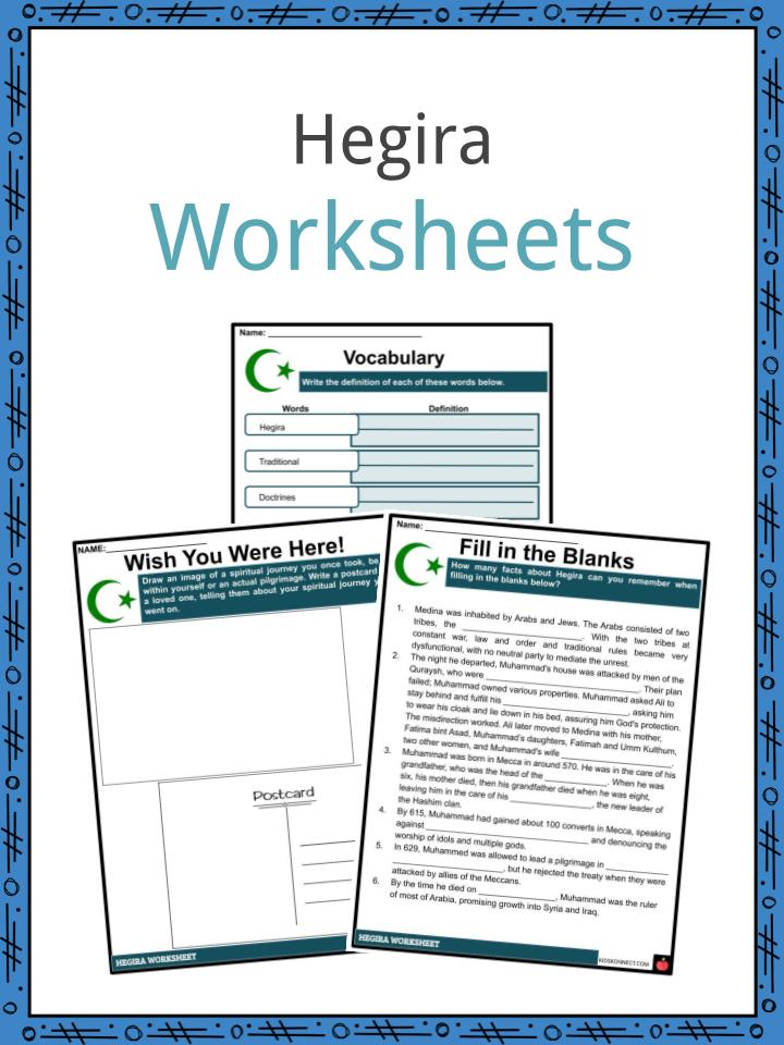 Hegira Worksheets