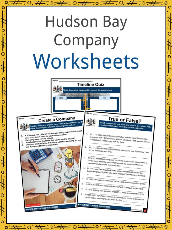 Hudson Bay Company Facts & Worksheets | KidsKonnect