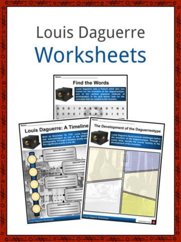 Louis Daguerre Worksheets