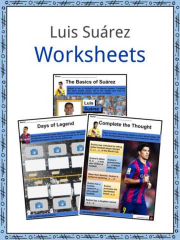 Luis Suárez Worksheets