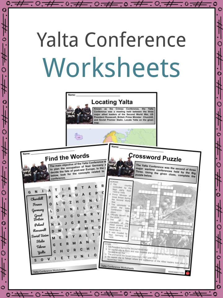 Yalta Conference Worksheets