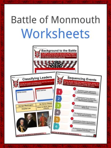 Battle of Monmouth Worksheets