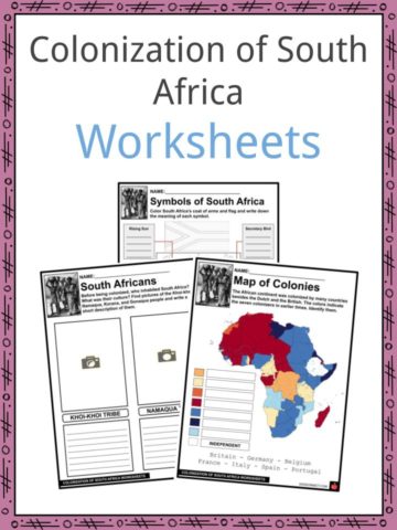 Colonization of South Africa Worksheets