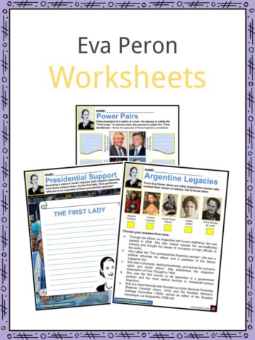 Eva Peron Worksheets