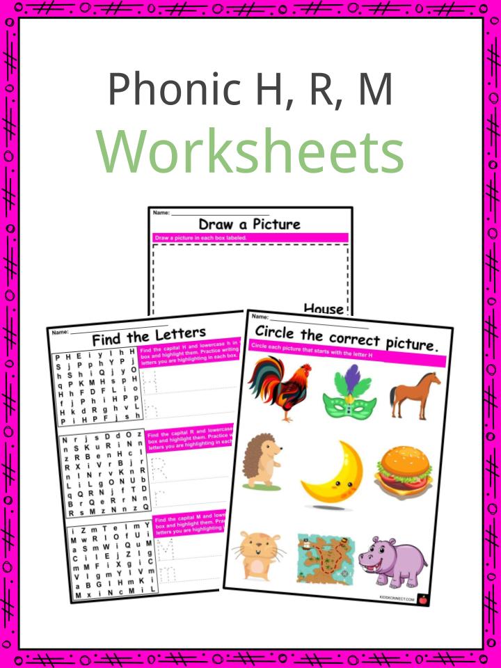 Phonic H, R, M Worksheets