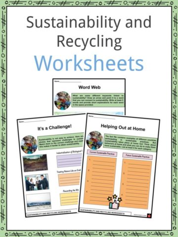Sustainability and Recycling Worksheets