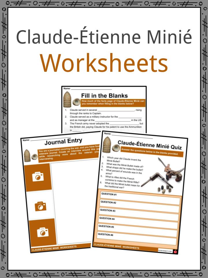 Claude-Étienne Minié Worksheets