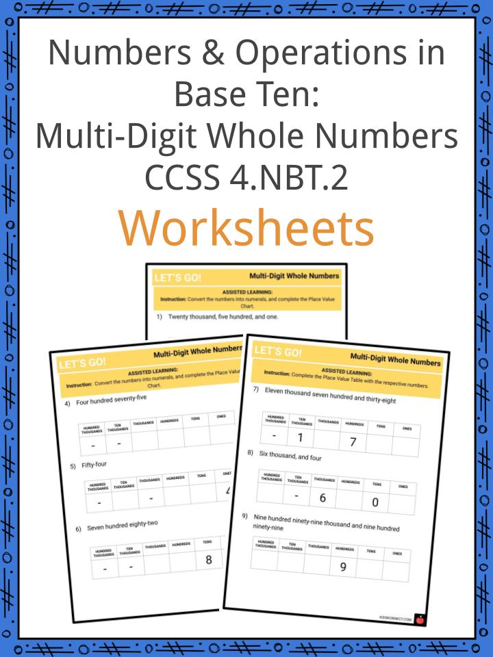 numbers operations in base ten multi digit whole numbers ccss 4 nbt 2