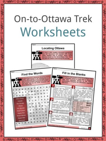 On-to-Ottawa Trek Worksheets