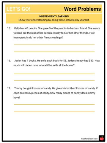 Operations and Algebraic Thinking: Word Problems CCSS 3.OA.8