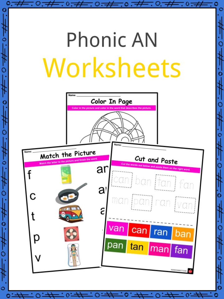 Phonic AN Worksheets