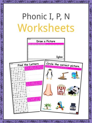 Phonic I, P, N Worksheets