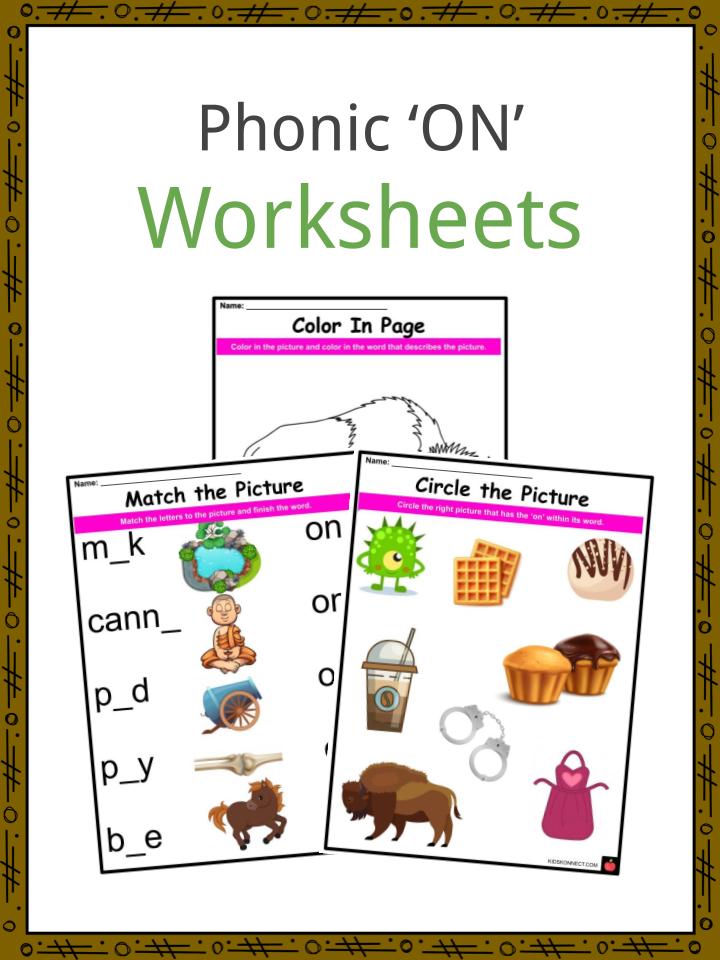 Phonic ‘ON’ Worksheets