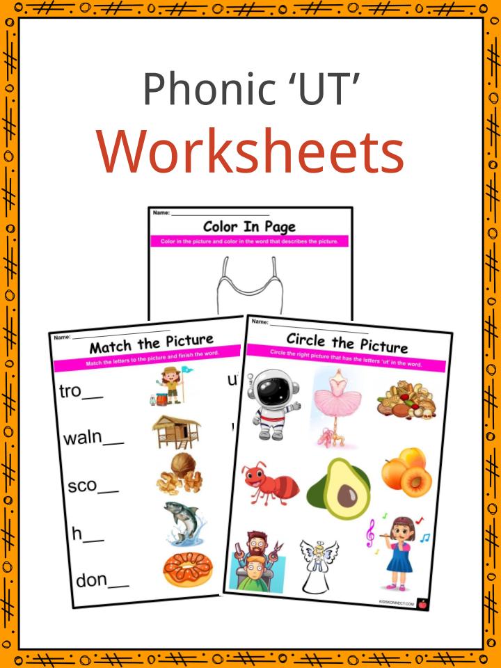 Phonic ‘UT’ Worksheets