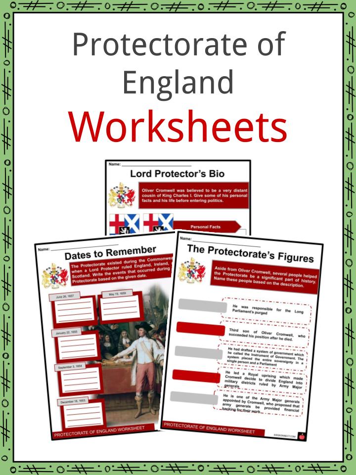 Protectorate of England Worksheets