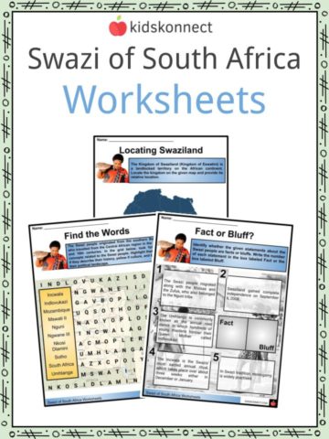 Swazi of South Africa Worksheets