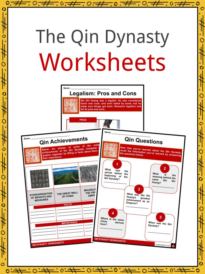 The Qin Dynasty Worksheets