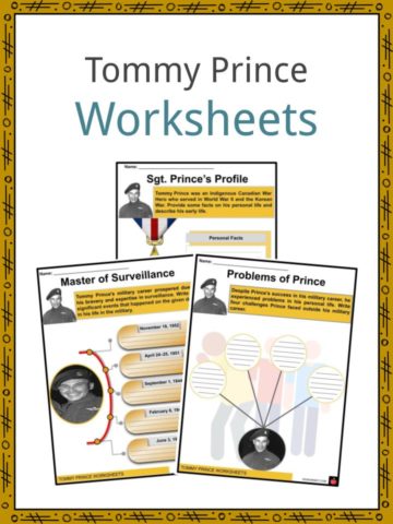 Tommy Prince Worksheets