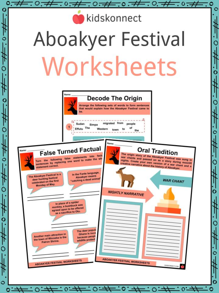 aboakyer festival facts worksheets origins oral tradition for kids