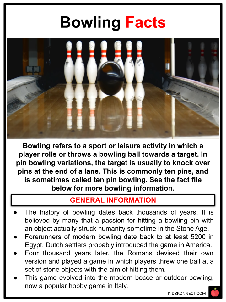bowling-facts-worksheets-kidskonnect