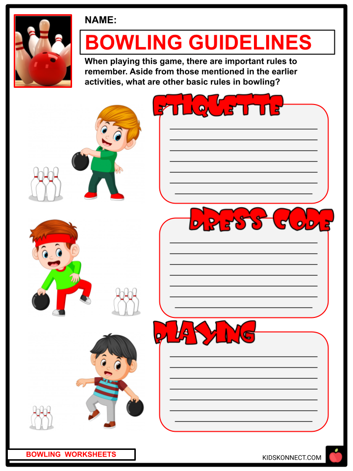 Bowling Facts Worksheets KidsKonnect