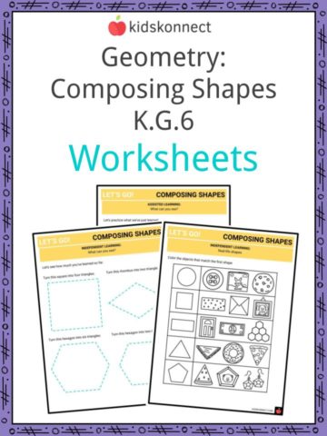 Geometry Composing Shapes K.G.6 Worksheets