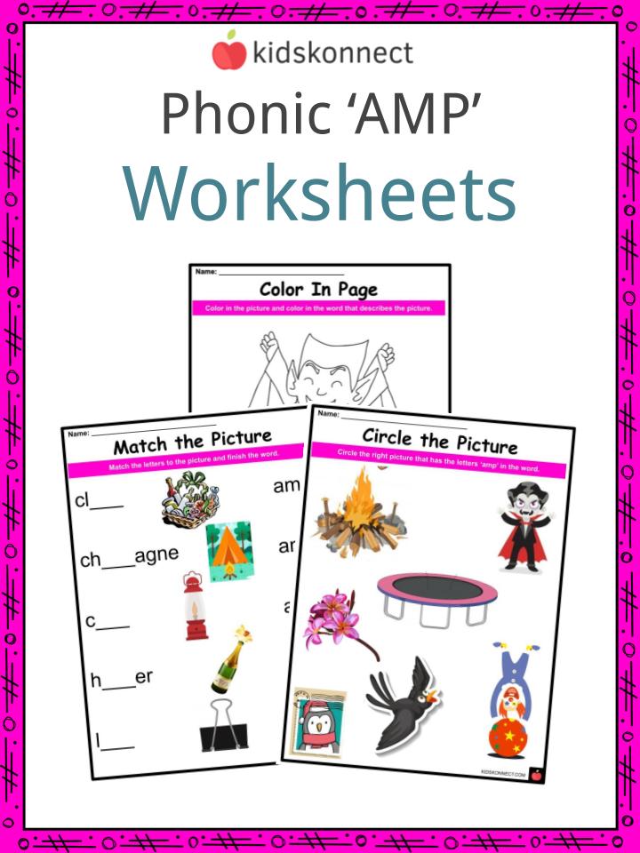 Phonic ‘AMP’ Worksheets
