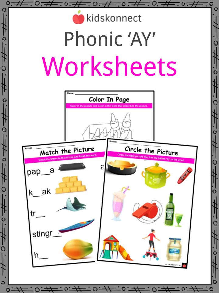 Phonic ‘AY’ Worksheets