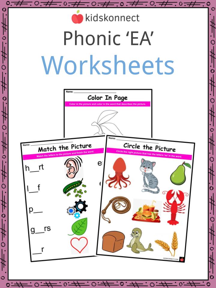 Phonics Ea Sounds Worksheets And Activities For Kids