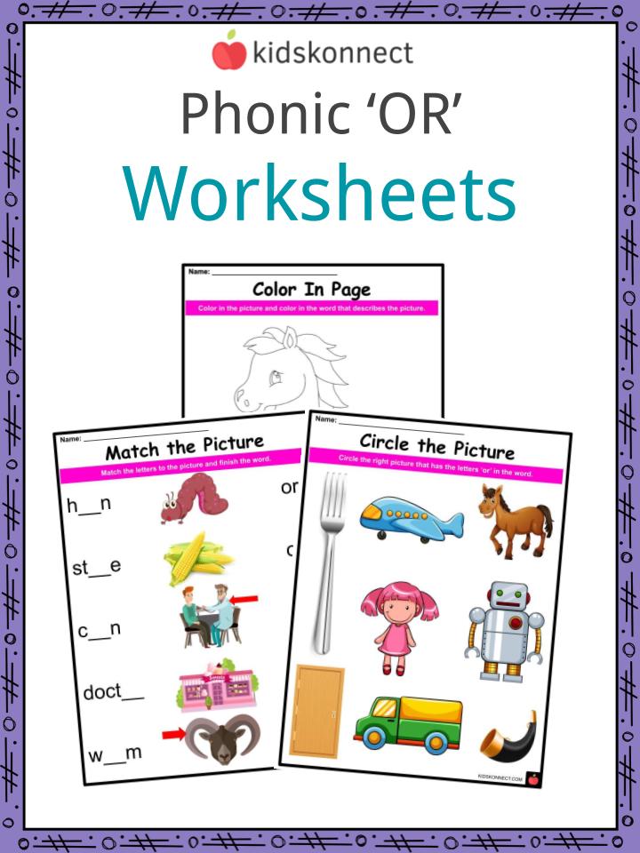 Phonics OR sounds Worksheets & Activities For Kids