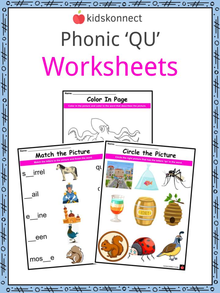 Phonics QU Sounds Worksheets Activities For Kids