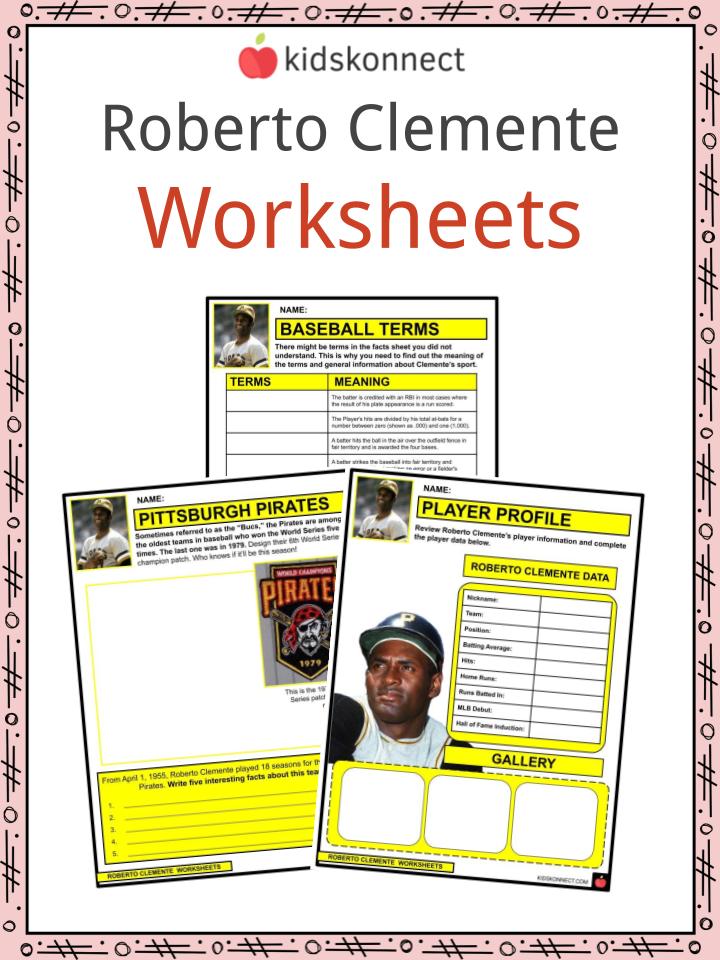 Roberto Clemente Worksheets