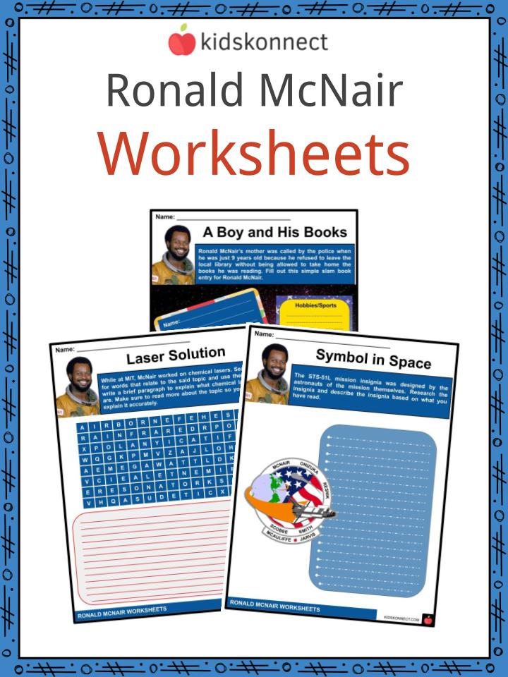 Ronald McNair Worksheets