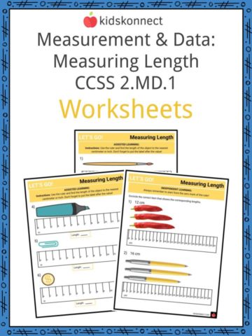 Measurement & Data Measuring Length CCSS 2.MD.1 Worksheets