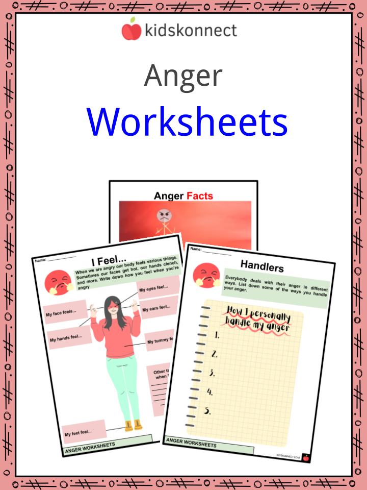 anger worksheets for kids