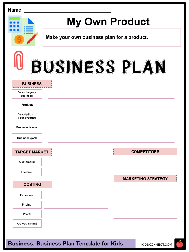 business plan grade 6