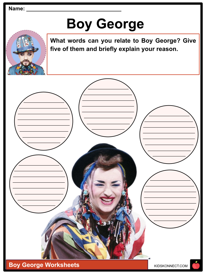 Boy George Worksheets