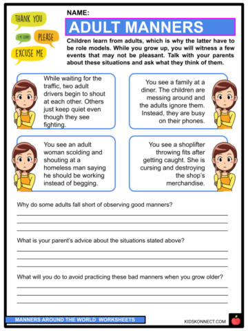 Manners Around the World Facts, Worksheets, Common & Unique for Kids