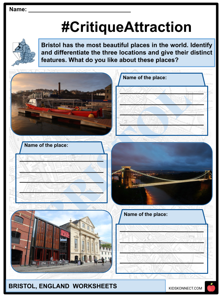Bristol, England Worksheets
