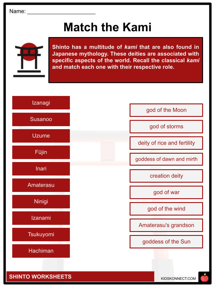 Shinto Worksheets