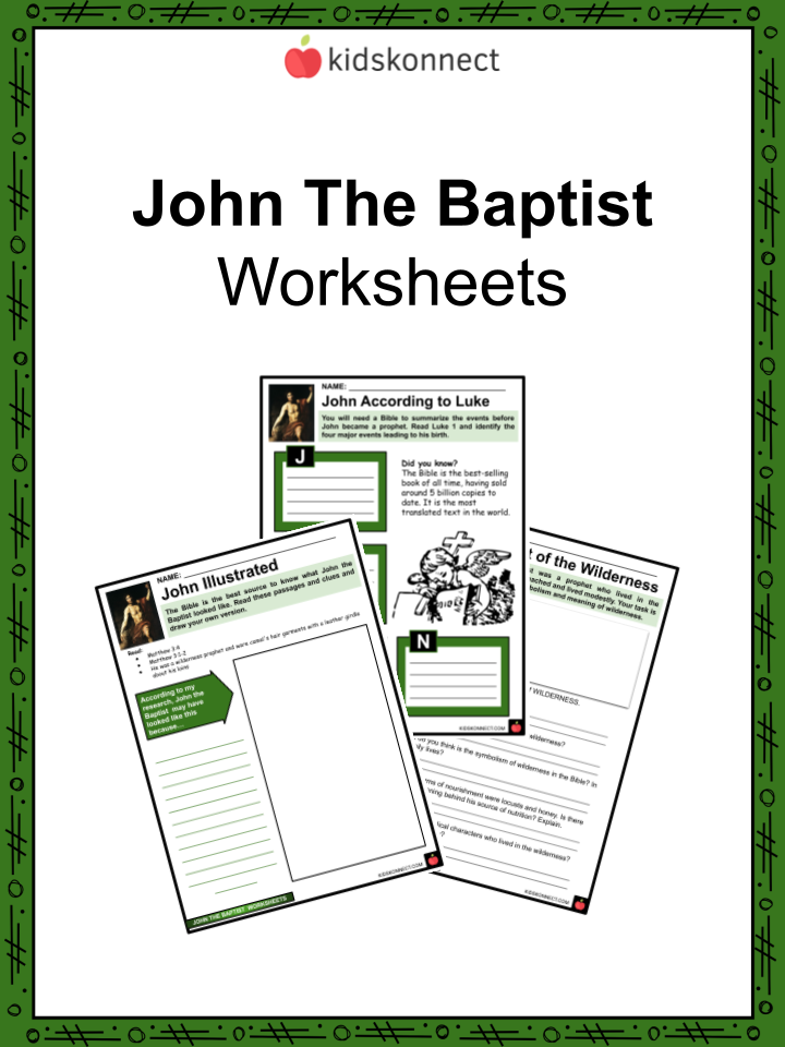 John the Baptist Facts & Worksheets For Kids | History, Actions, Legacy