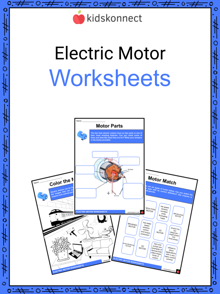 Electric Motor Facts & Worksheets