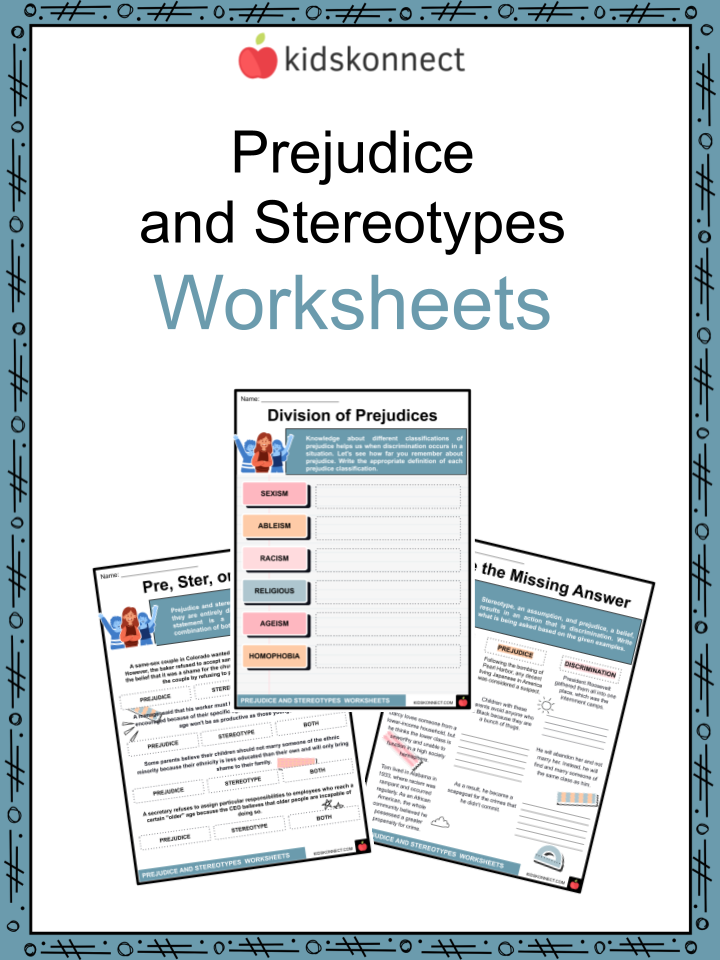 prejudice worksheet