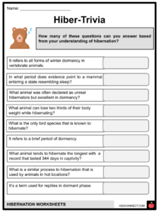 Hibernation Facts & Worksheets | Background, Duration, Dormancy